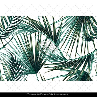 Fototapeta Rajska zelené palmové listy